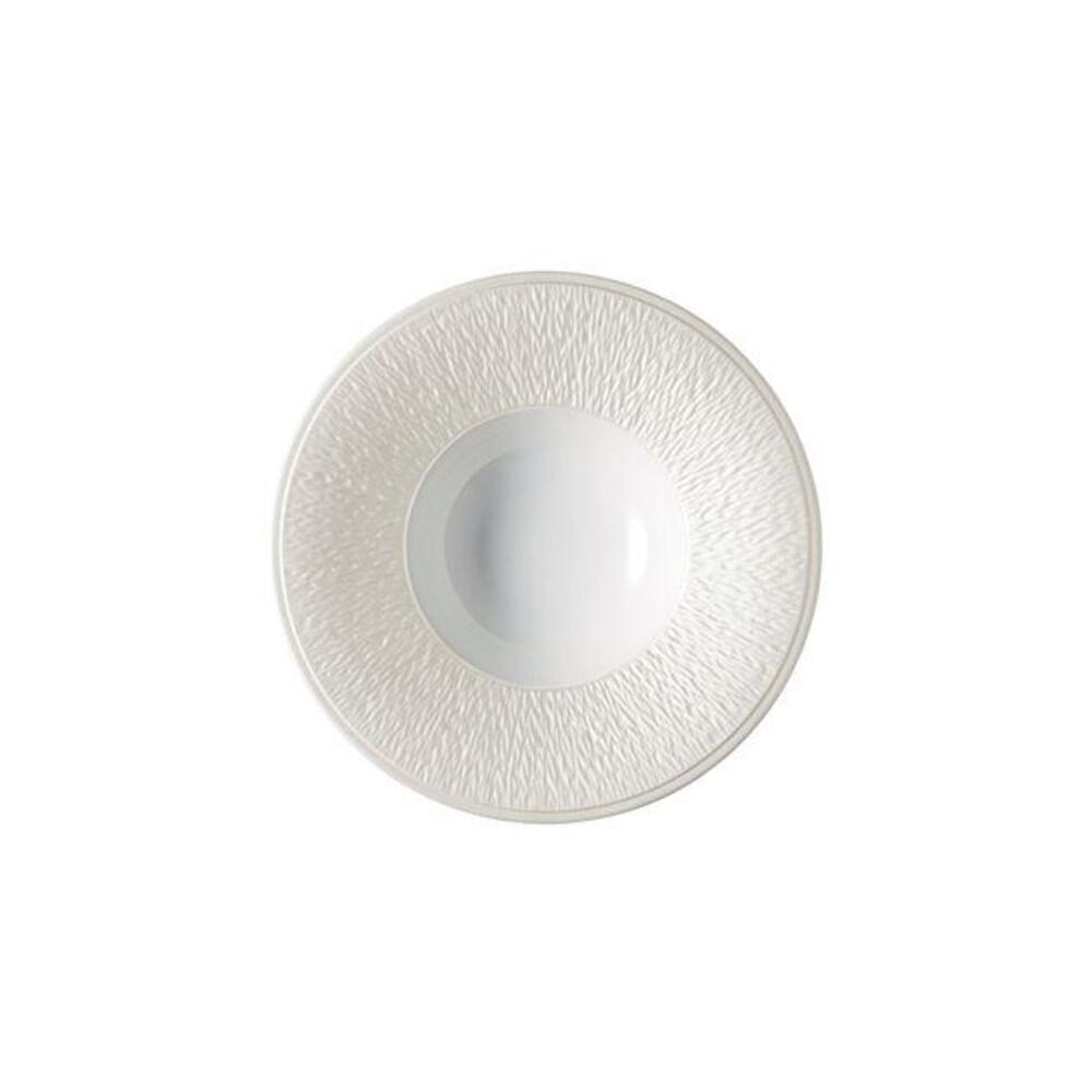Mineral Irise Pearl Grey Soup Plate by Raynaud