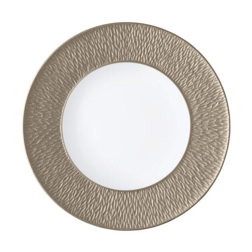 Mineral Irise Warm Grey 11.5" Dia Dinner Plate by Raynaud