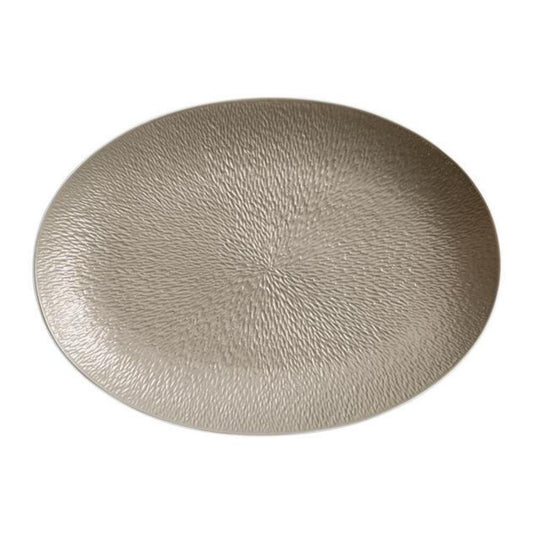 Mineral Irise Warm Grey 14.25" x 10.25" Platter by Raynaud