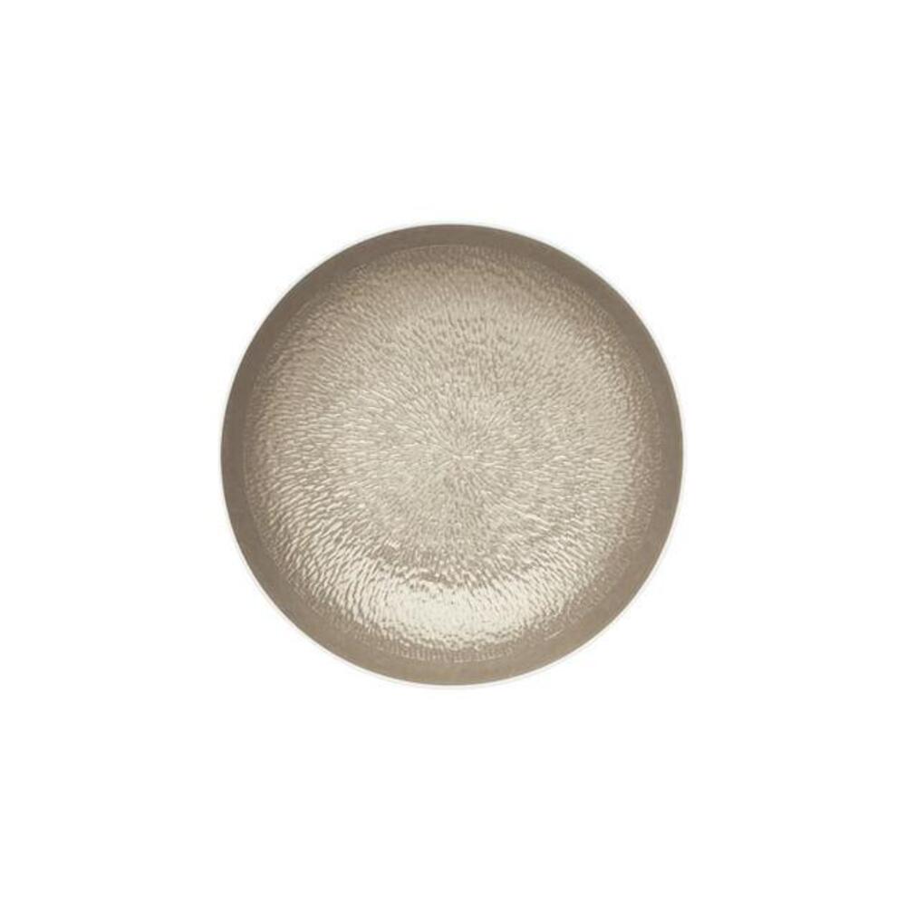 Mineral Irise Warm Grey Breakfast Plate Deep by Raynaud