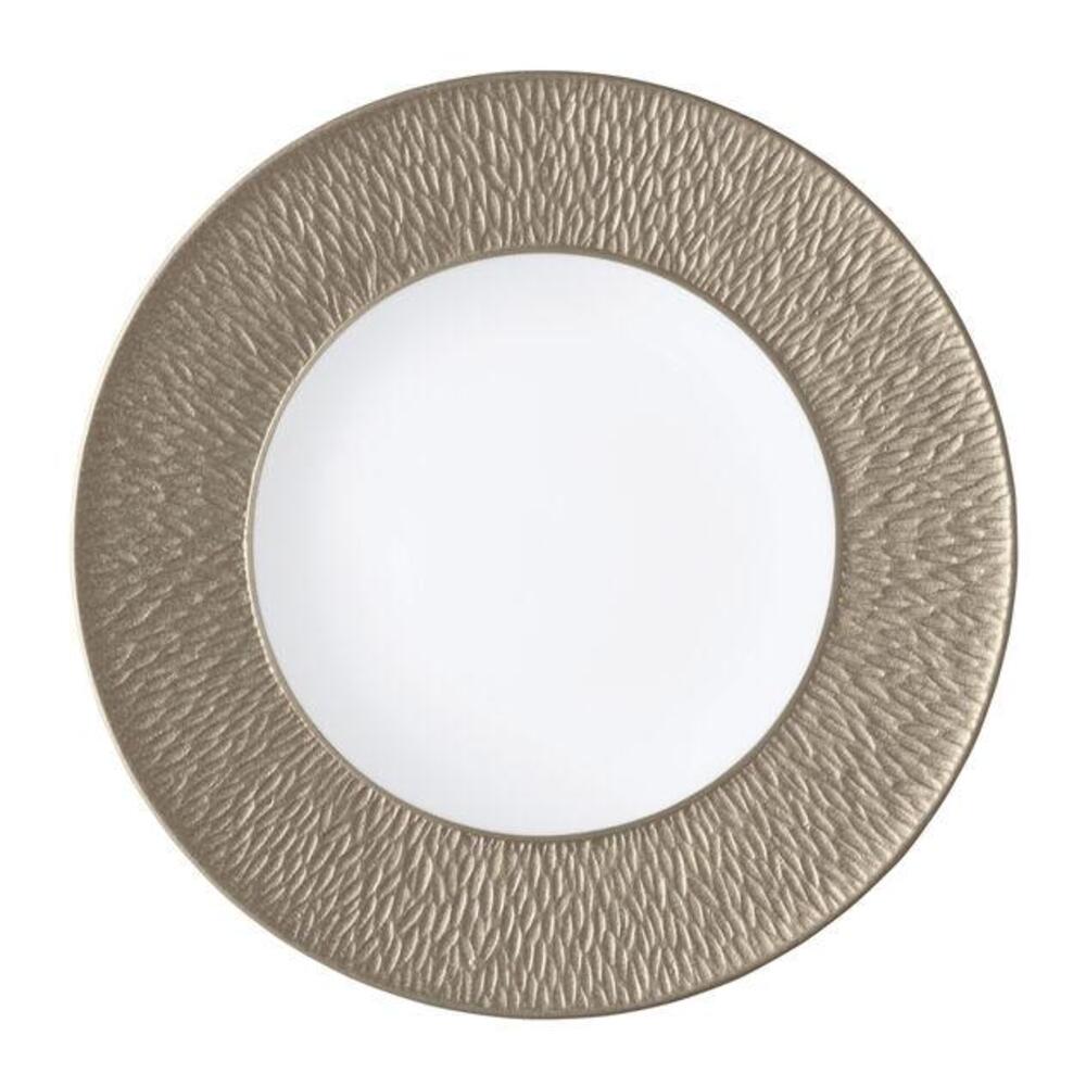 Mineral Irise Warm Grey Buffet Plate by Raynaud