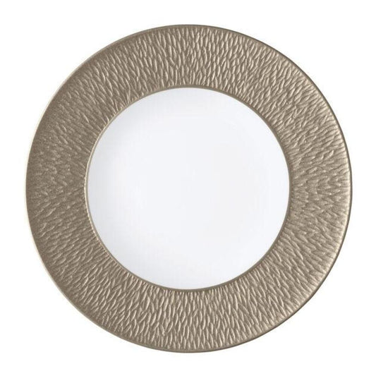 Mineral Irise Warm Grey Buffet Plate by Raynaud