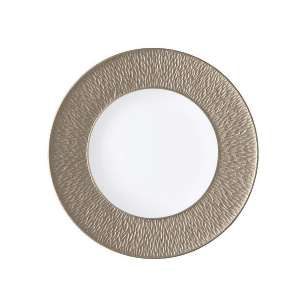 Mineral Irise Warm Grey Plate Flat by Raynaud