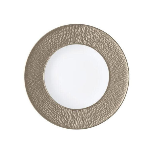 Mineral Irise Warm Grey Plate Flat by Raynaud