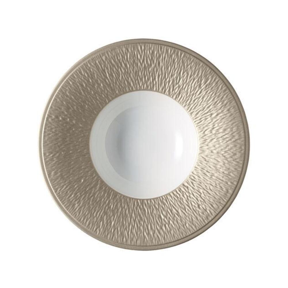 Mineral Irise Warm Grey Soup Plate by Raynaud