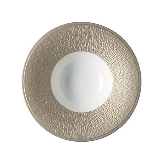 Mineral Irise Warm Grey Soup Plate by Raynaud