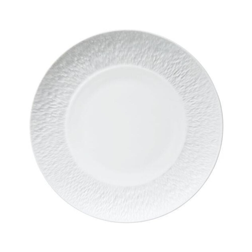 Mineral White Dinner Plate by Raynaud