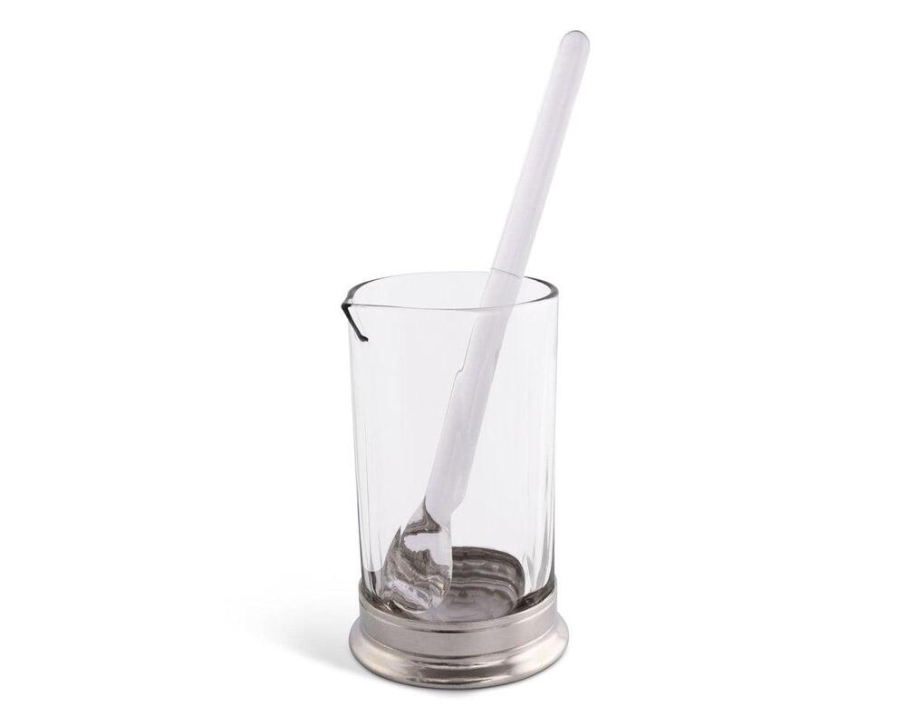 Mixing Pitcher and Stirrer - Hatched Glass by Vagabond House 2