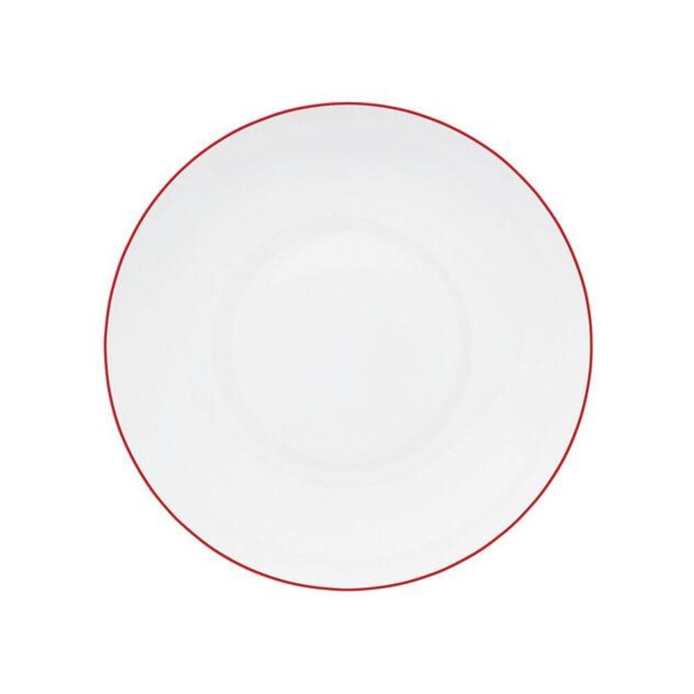 Monceau Red Soup Plate by Raynaud