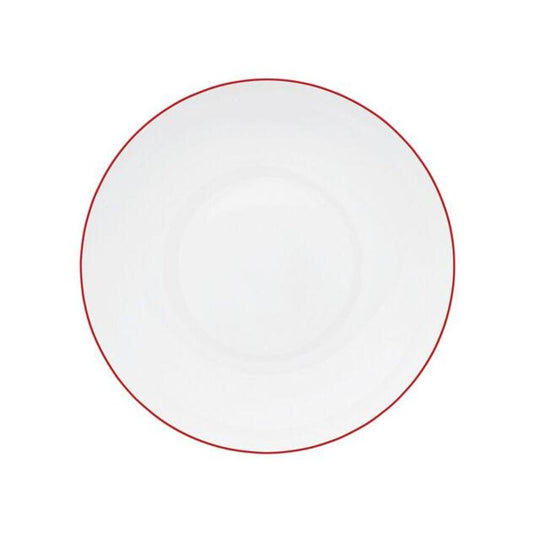 Monceau Red Soup Plate by Raynaud