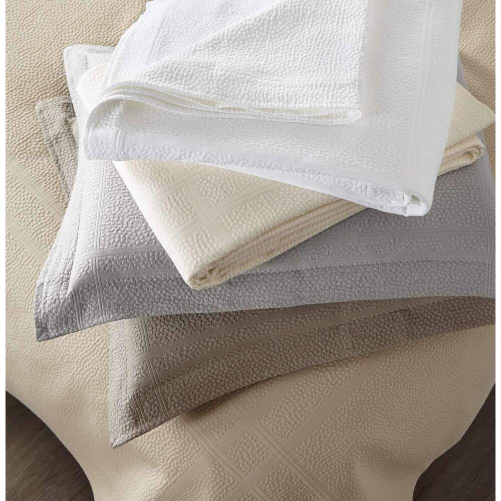 Montauk Matelasse Coverlet by Peacock Alley  5