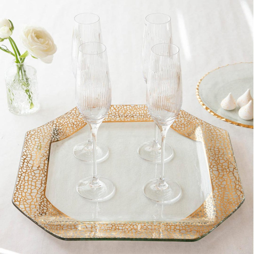 Mosaic Square Platter by Annieglass