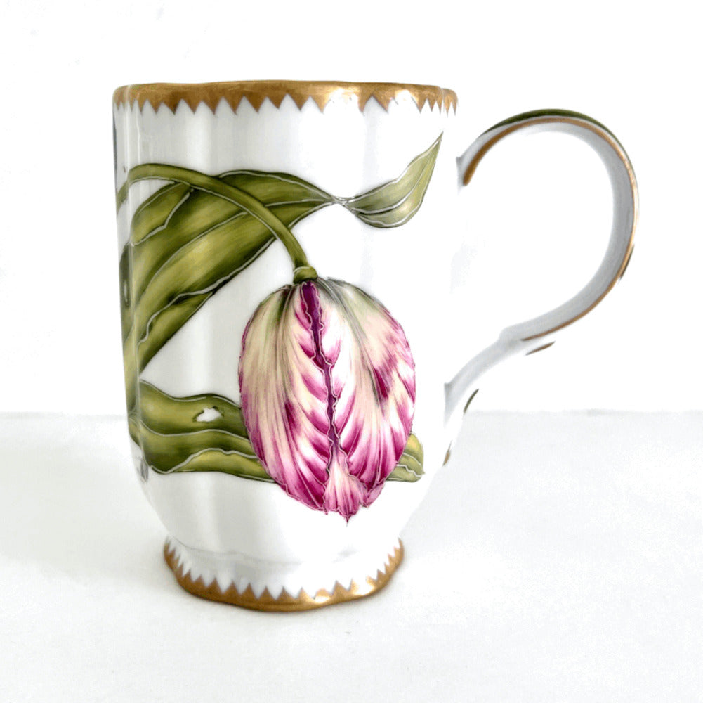 MU5 - Pink Tulip Mug by Anna Weatherley