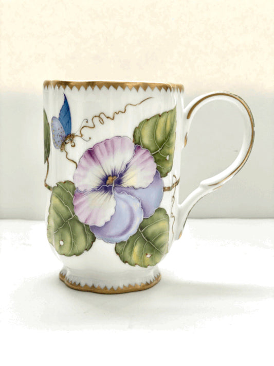 MU6 - Hand Painted Porcelain Coffee/Tea Mug by Anna Weatherley