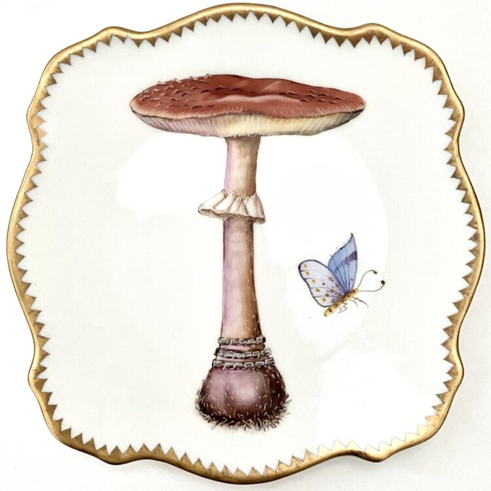 MUS6 - Mushroom Plate by Anna Weatherley