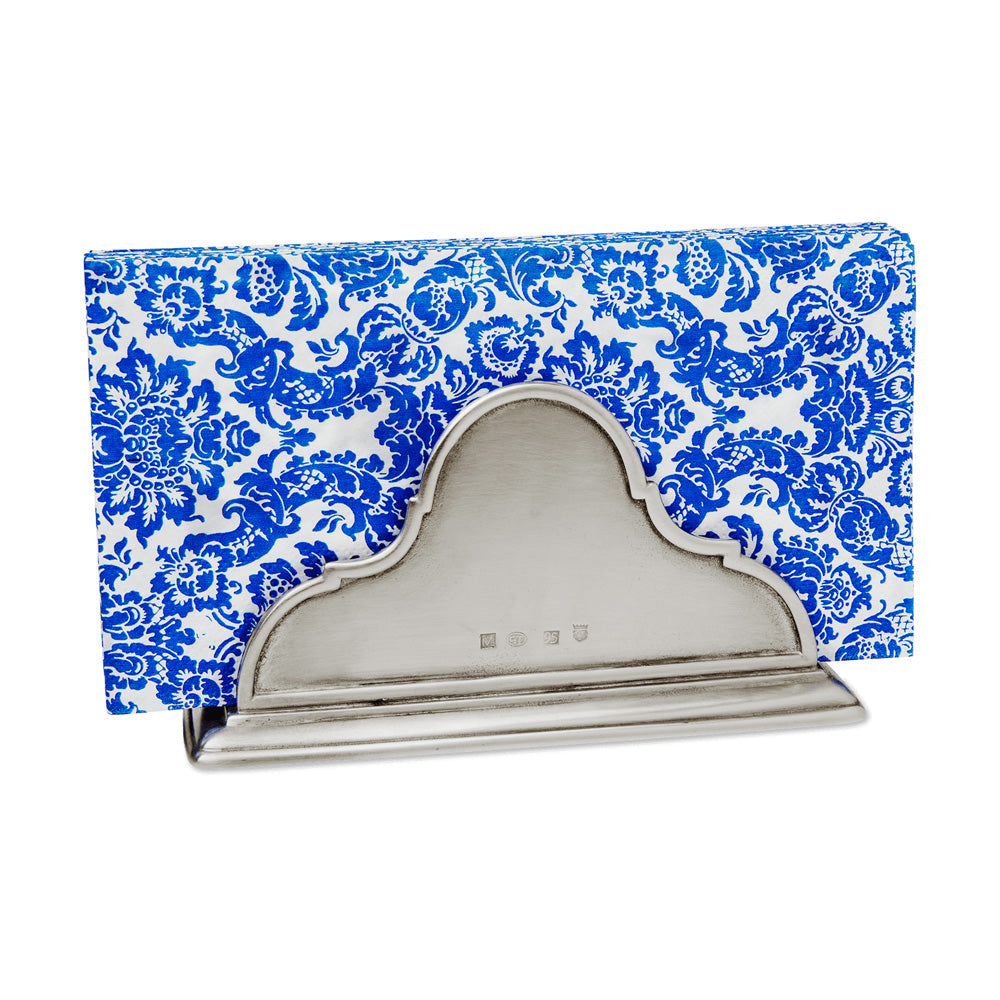 Pewter napkin holder sales