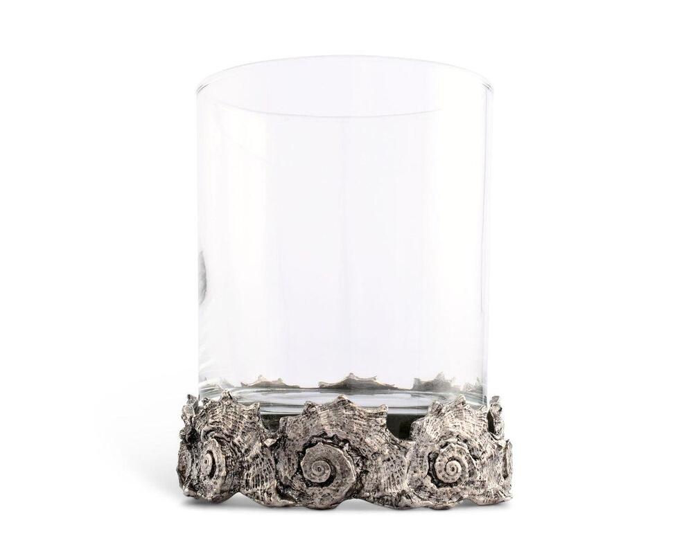 Nautilus Double Old Fashion Bar Glass by Vagabond House 2