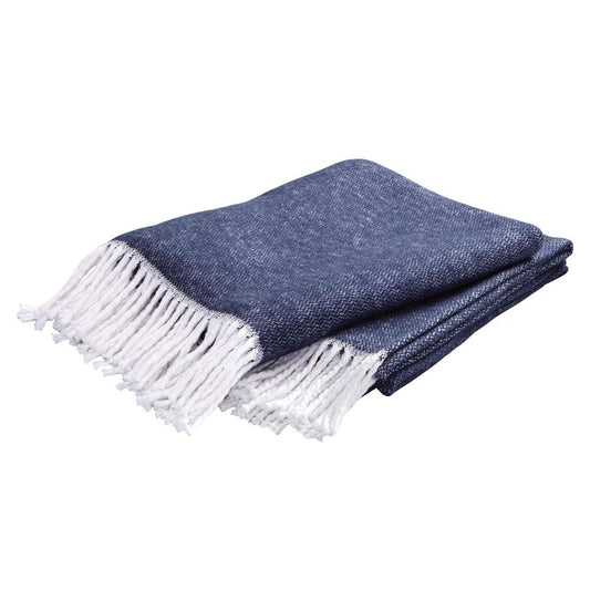 Navy Pezzo Throw by Simon Pearce