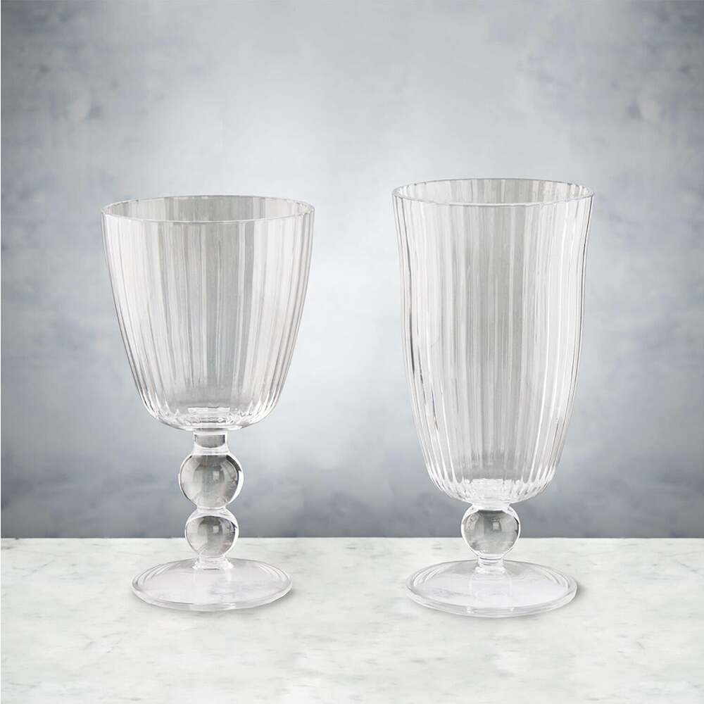 Vida Acrylic All Purpose Glass Set of 4 - Clear by Beatriz Ball Additional Image 2