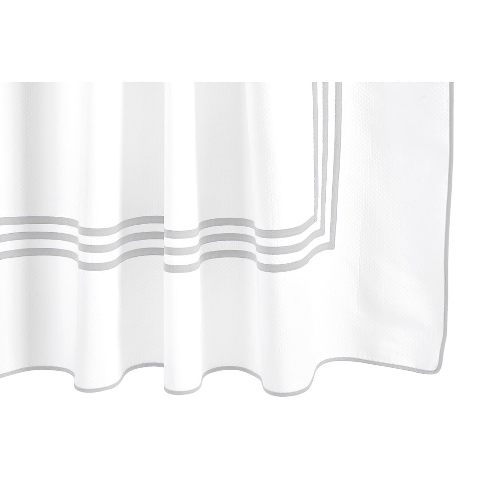 Newport 72" W x 72" L Shower Curtain Sterling