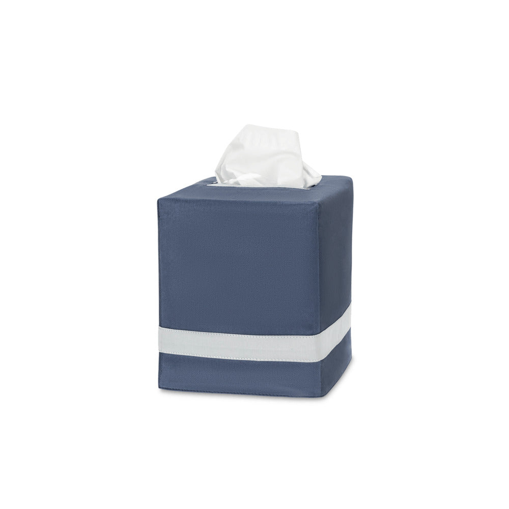 Nocturne Tissue Box Cover Steel Blue & Pool