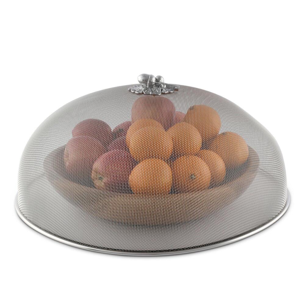 Oak Leaf / Acorn 16" Diameter Stainless Mesh Picnic Cover by Arthur Court Designs 1