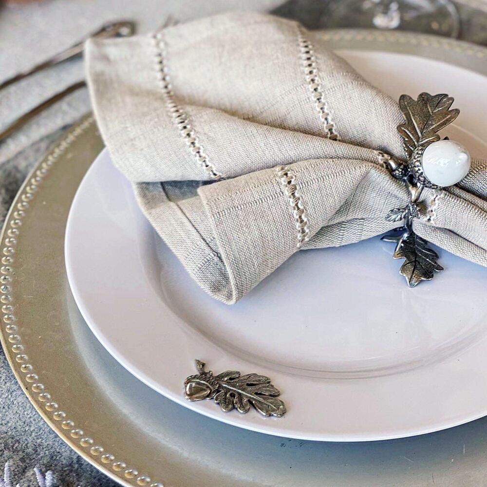 Oak Leaf Melamine Lunch Plates - Set of 4 by Arthur Court Designs 1