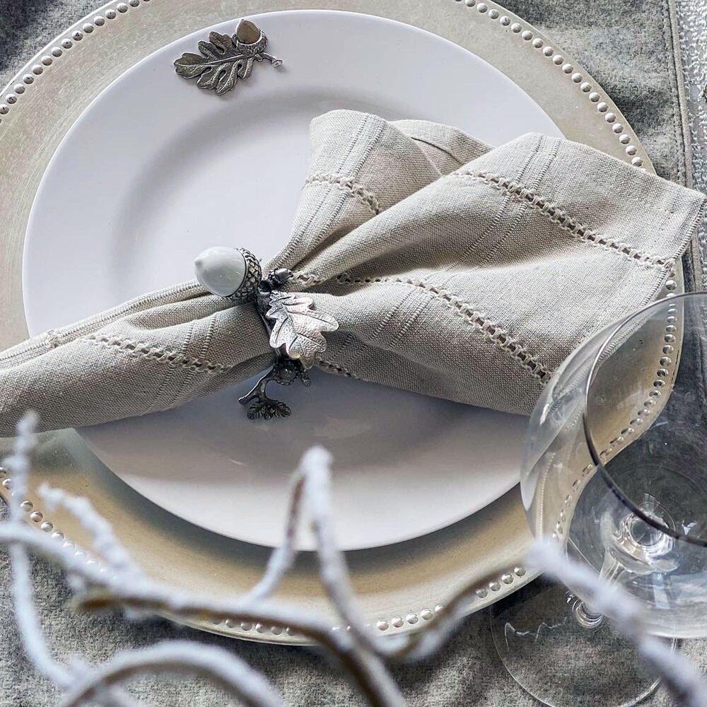 Oak Leaf Melamine Lunch Plates - Set of 4 by Arthur Court Designs 4