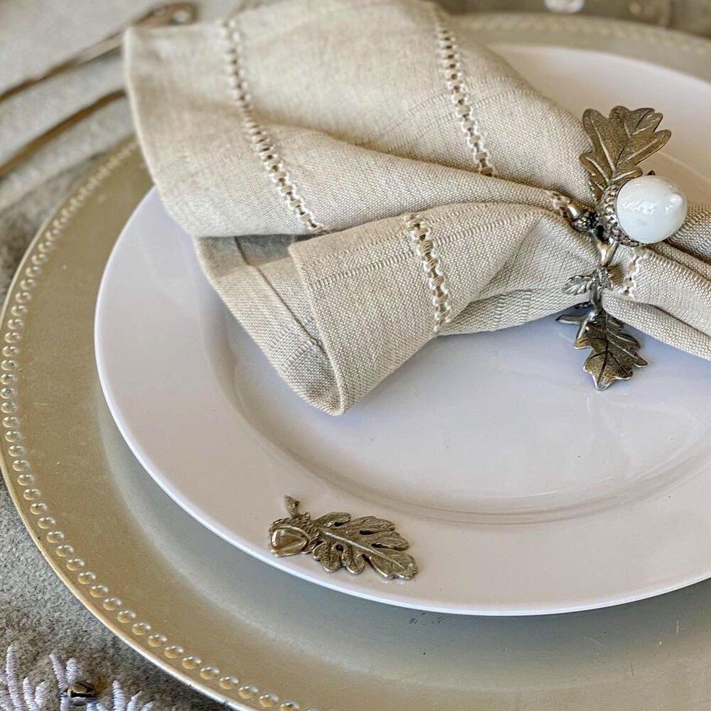 Oak Leaf Melamine Lunch Plates - Set of 4 by Arthur Court Designs 5