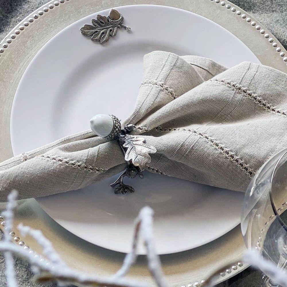 Oak Leaf Melamine Lunch Plates - Set of 4 by Arthur Court Designs 6