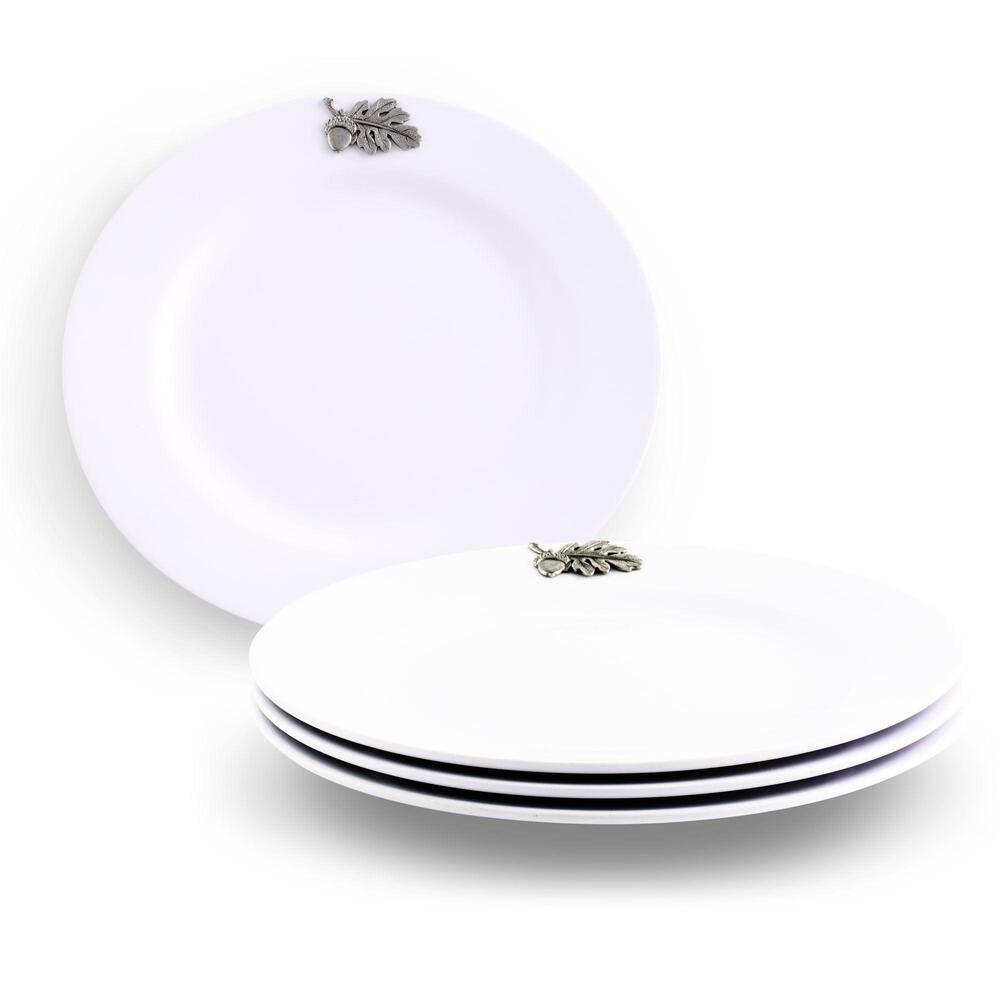 Oak Leaf Melamine Lunch Plates - Set of 4 by Arthur Court Designs