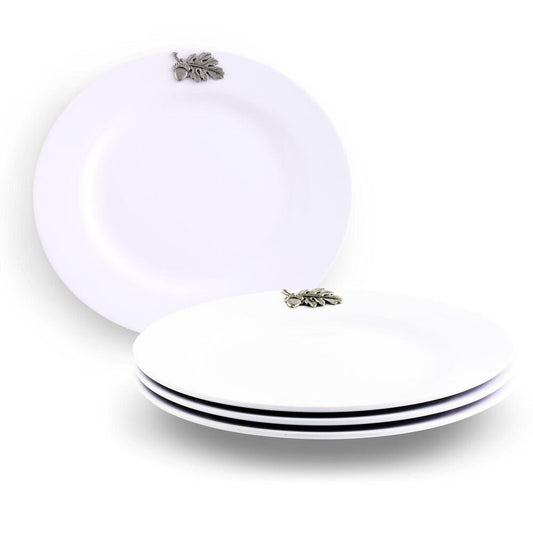 Oak Leaf Melamine Lunch Plates - Set of 4 by Arthur Court Designs