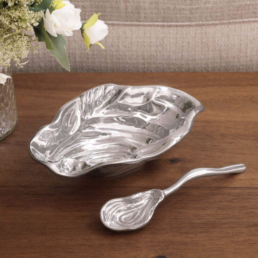Ocean Oyster Small Bowl with Spoon by Beatriz Ball