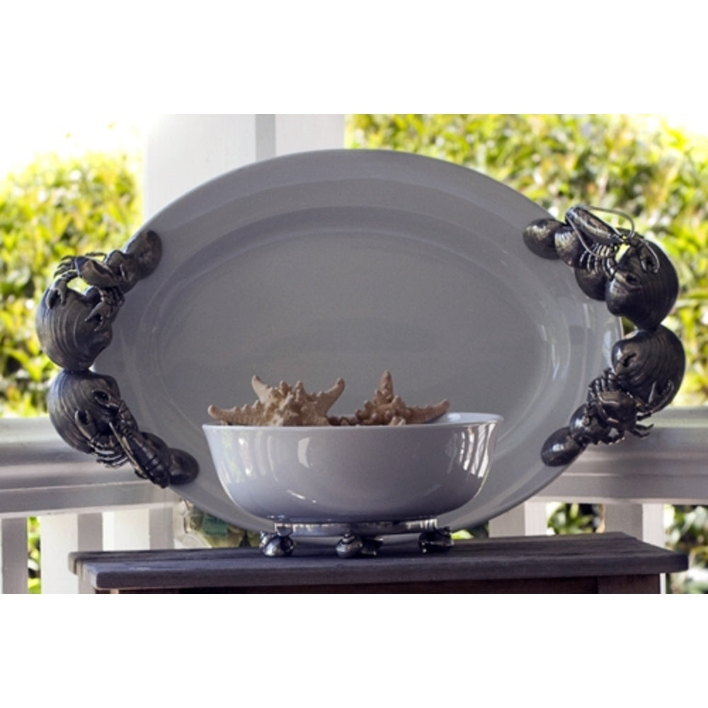 Ocean Porcelain Tray (Large) by Vagabond House Additional Image - 1