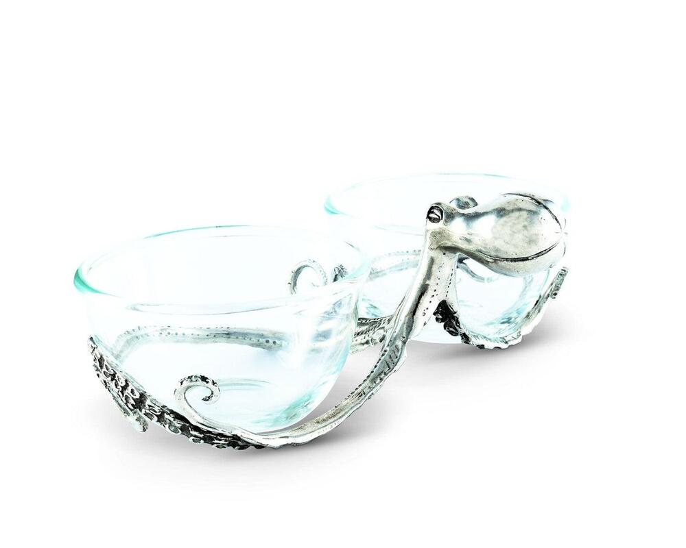 Octopus Double Condiment Bowls by Vagabond House 4