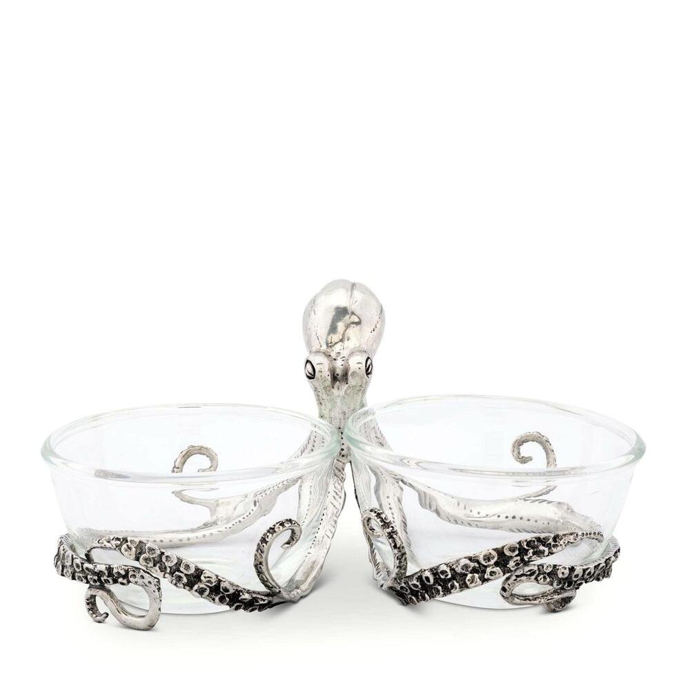 Octopus Double Condiment Bowls by Vagabond House