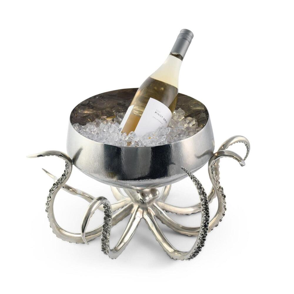 Octopus Stainless Steel Centerpiece Bowl by Vagabond House 2