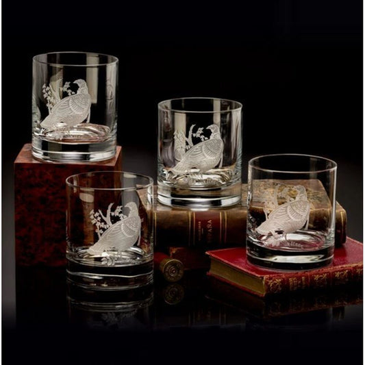 Old Fashion Glasses (4) Wild Turkey by Julie Wear