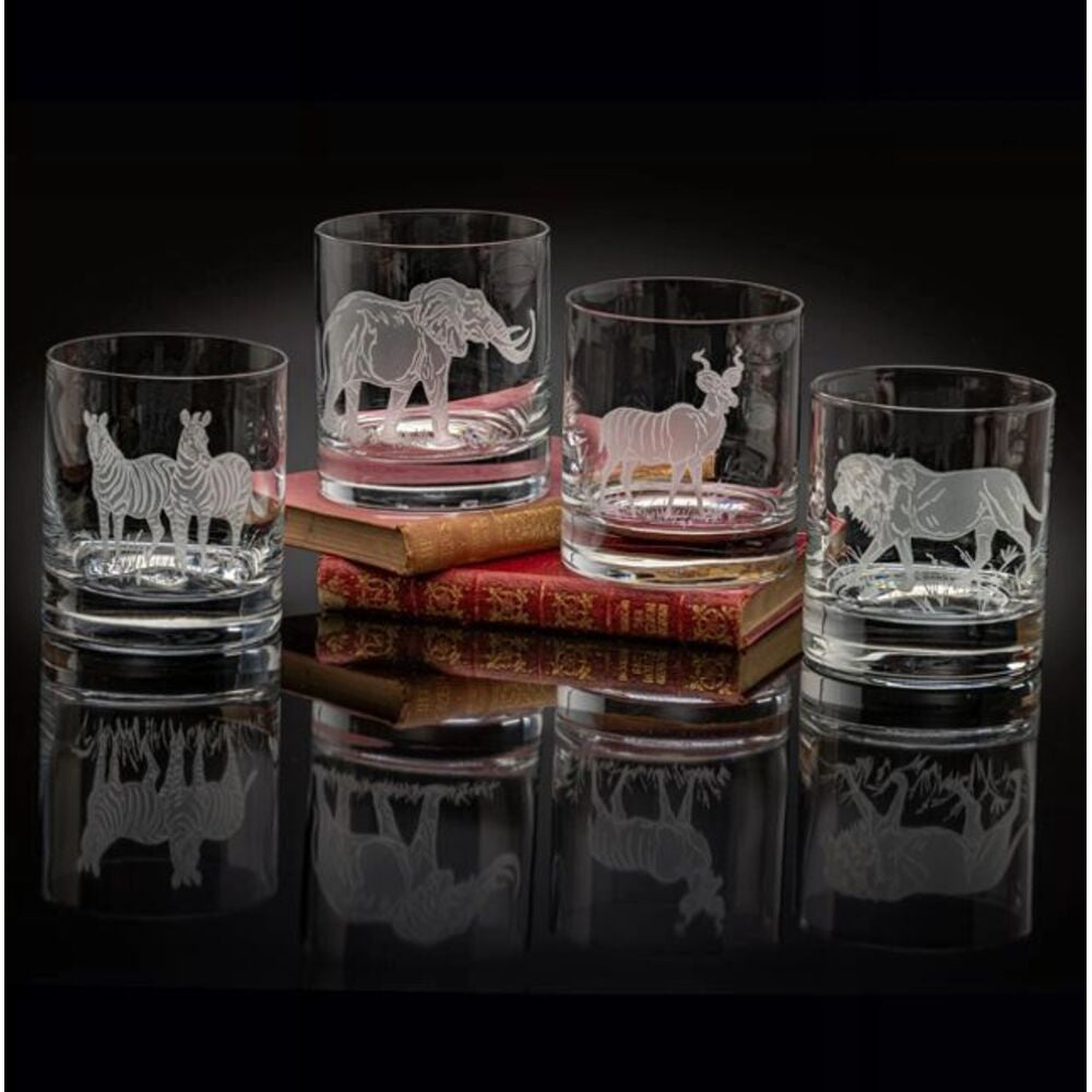 Old Fashion Glasses Ii (4) Safari by Julie Wear