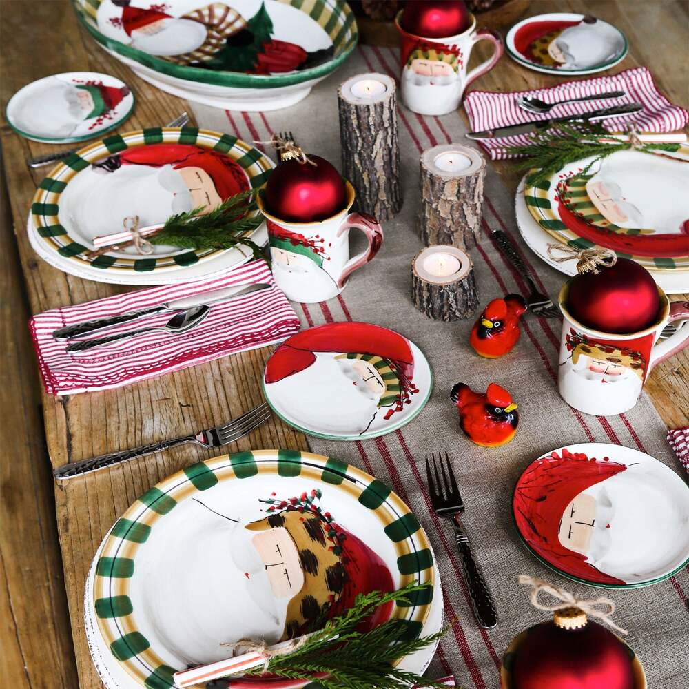 Old ST. Nick Dinner Plate by VIETRI by Additional Image -4