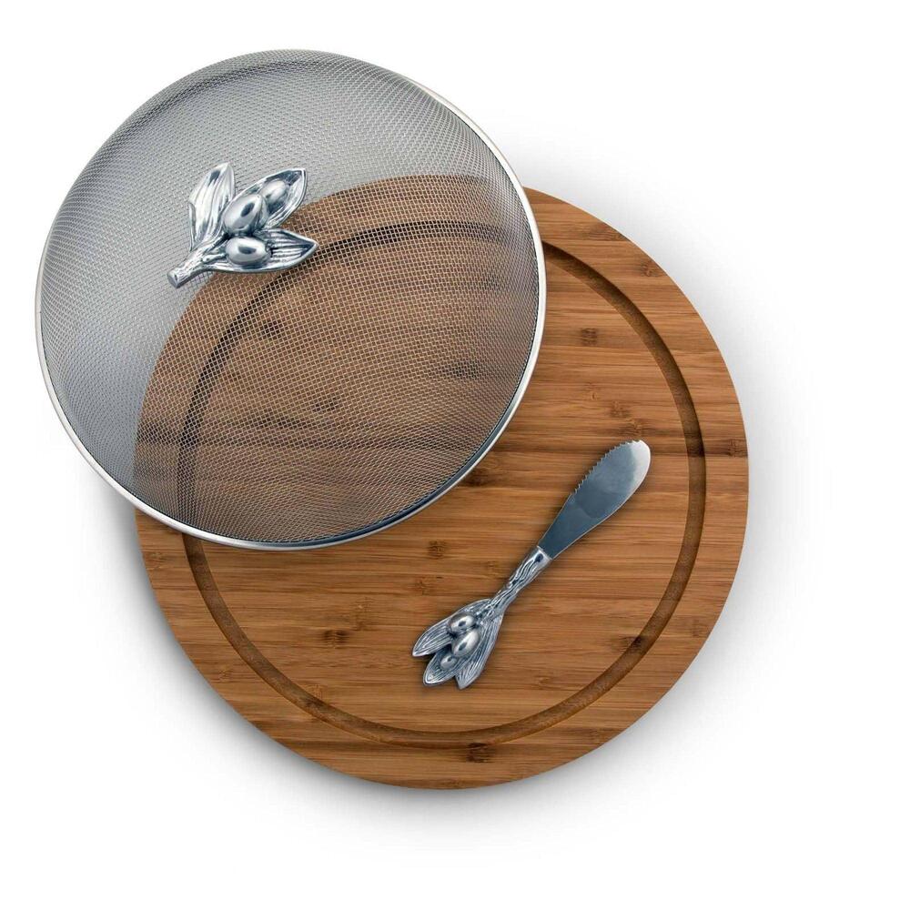 Olive 3 Piece Picnic Cheese Board / Spreader by Arthur Court Designs 1