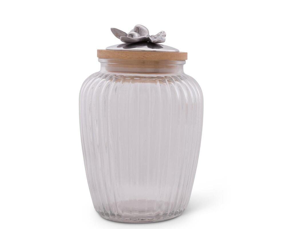 Olive Glass Canister by Arthur Court Designs 3