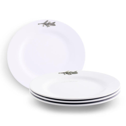 Olive Melamine Lunch Plates - Set of 4 by Arthur Court Designs