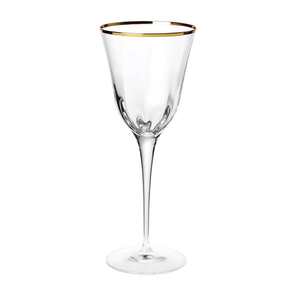 Optical Gold Water Glass by VIETRI
