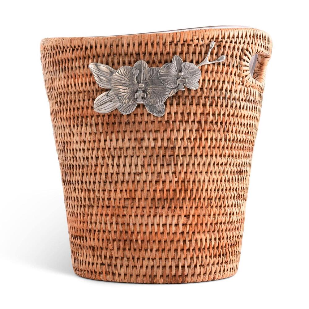 Orchids Hand Woven Wicker Rattan Champagne / Ice Bucket by Vagabond House 1