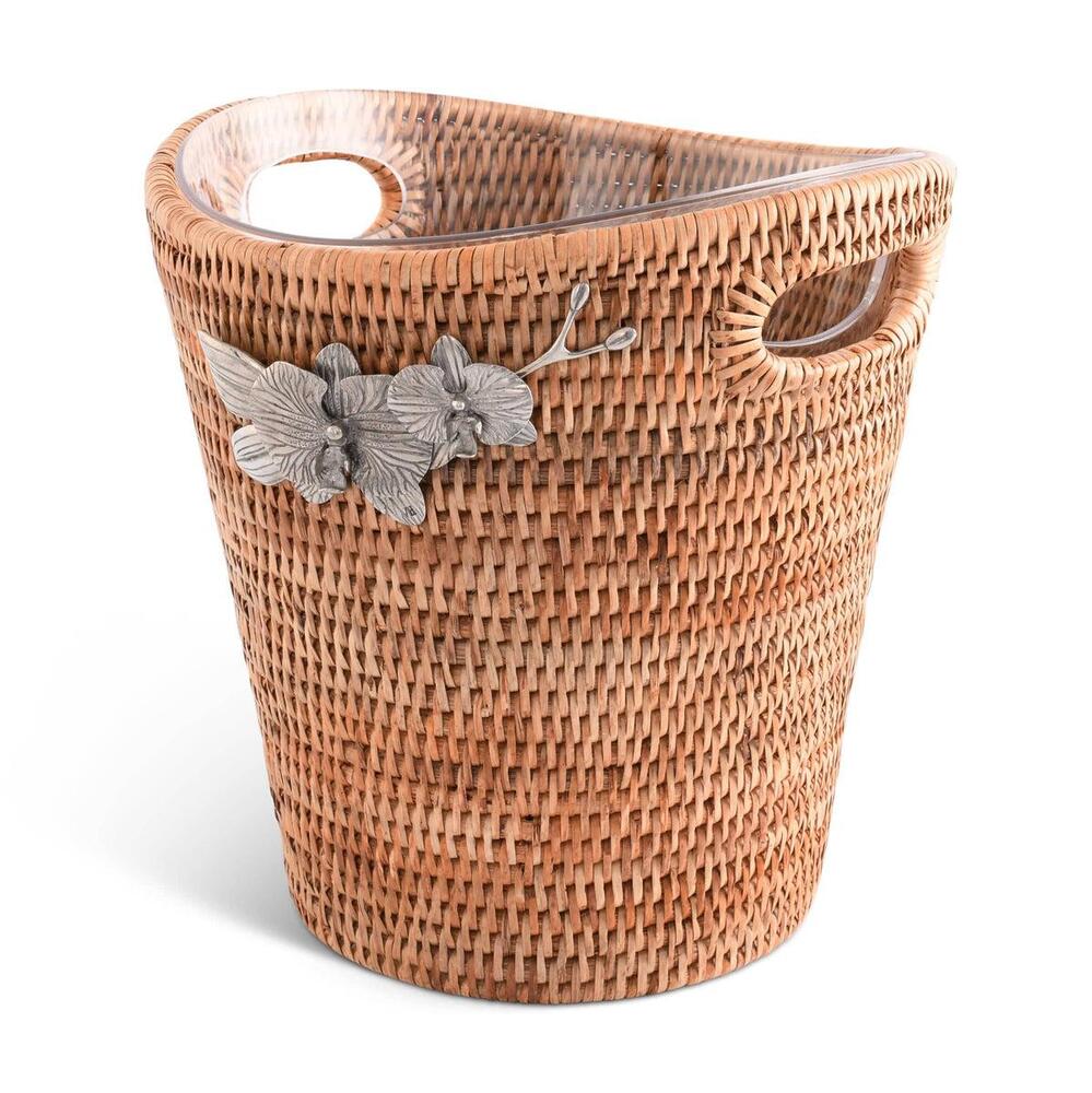 Orchids Hand Woven Wicker Rattan Champagne / Ice Bucket by Vagabond House 2