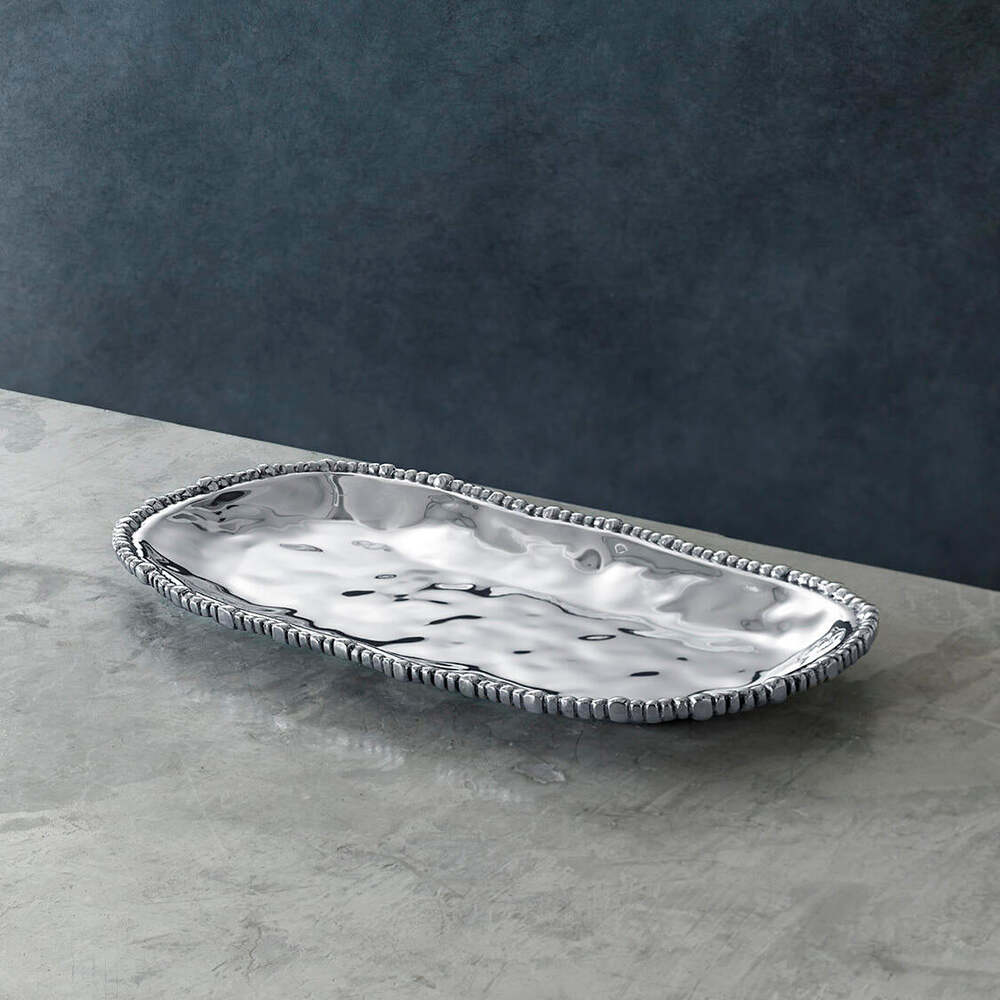Organic Pearl Nova Small Oval Platter by Beatriz Ball