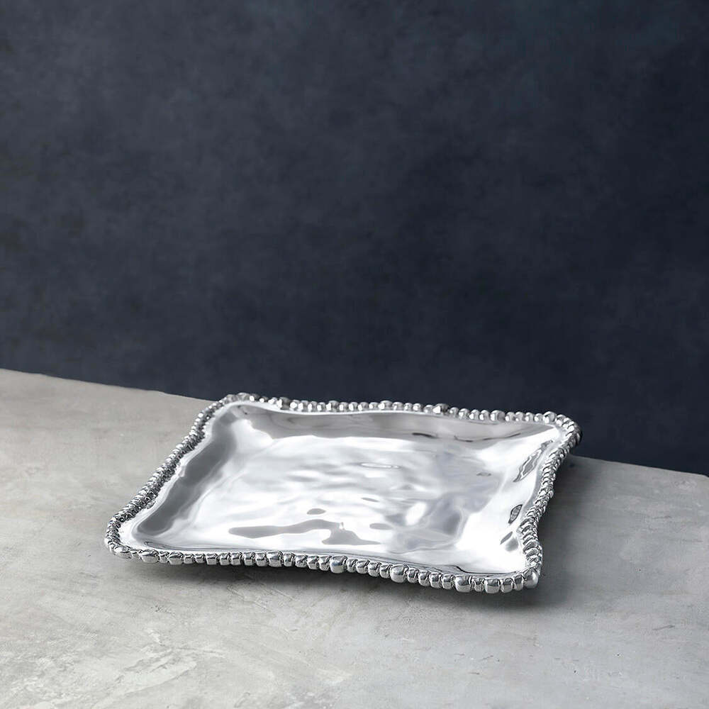 Organic Pearl Nova Small Square Platter by Beatriz Ball