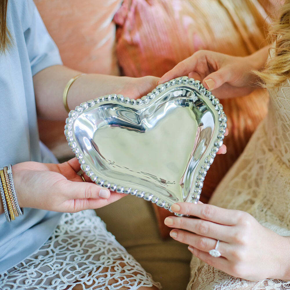 Organic Pearl Small Heart Platter by Beatriz Ball 2