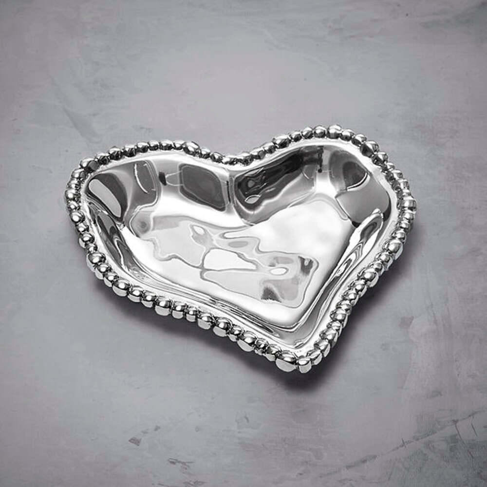 Organic Pearl Small Heart Platter by Beatriz Ball